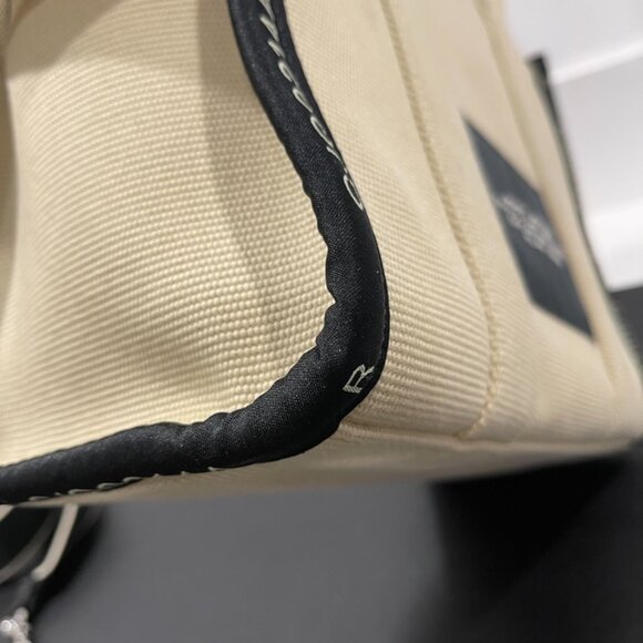 Marc Jacobs The Tote Bag Beige/Black Cloth (JB1127) - Picture 6 of 14